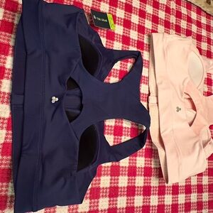Navy and Pink Sports Bras